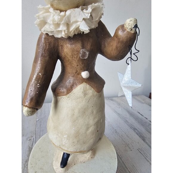 Nicole sayre snowman winter greetings star Xmas decor canister container box vin - Picture 3 of 12